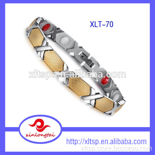 2015 fashion bracelet jewelry titanium with strong magnet bracelet
